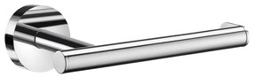 Smedbo Home Toiletrolhouder - 15.2x4.8x8.5cm - zelfklevend / boren - Massief messing Chroom HK3411