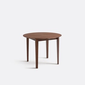 Verlengbare tafel van notenhoutfineer, 4 tot 8 personen Tioga
