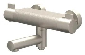 IVY Pact Badthermostaatkraan opbouw - draaibare baduitloop - omstel - Cooltouch - Geborsteld nickel PVD 6302003