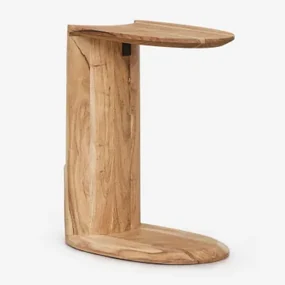 Kenoly Houten Bijzettafel 45x30 Cm Rustiek Acaciabruin - Sklum
