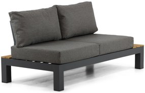 Loungeset 5 personen Aluminium/Teak Grijs Lifestyle Garden Furniture Vittoria