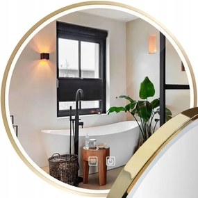 LED Spiegel 90cm MMJ Gold