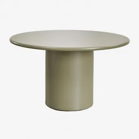 Ronde Eettafel In Mdf (ø130 Cm) Rodeo Groen – Salie & Ø130 Cm - Sklum