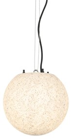 Moderne buitenlamp grijs 25 cm IP65 - Nura Modern E27 IP65 Buitenverlichting bol / globe / rond