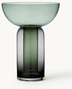 Mondgeblazen glazen vaas Torus, H 33 cm