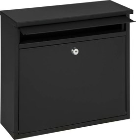 Practo Garden brievenbus Toronto - mat zwart - 10x36x31cm - RAL 9005 MAT