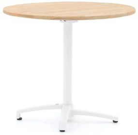 + 15% kassakorting | Inklapbare tafel Bellagio | Rond | Tuintafel Teakhout | Ø85cm | 2 personen | Kees Smit Tuinmeubelen