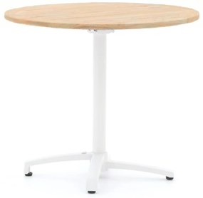Inklapbare tafel Bellagio  | Rond  | Tuintafel Teakhout | Ø85cm | 2 personen | Kees Smit Tuinmeubelen