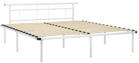 vidaXL Bedframe metaal wit 180x200 cm