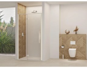 Van Rijn Products ST07 Deur vast deel - 108x200cm - helder glas - stabilisatiestang - RVS Geborsteld ST07300110HEBN