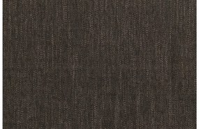 Goossens Eetkamerstoel Hera bruin stof met armleuning, modern design