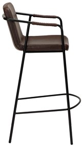 Dan-Form Boto Lage Barkruk Minimalistisch Design Cocoa Kunstleer