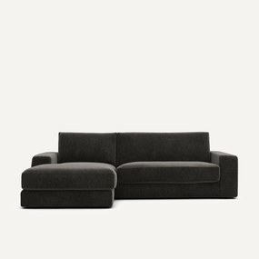 Hoekbank, chenille fluweel, Skander