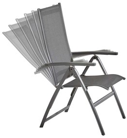 4 Seasons Cadiz tuinstoel verstelbaar - matt carbon