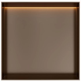 Hotbath &More frameless inbouwnis met verlichting 30x30x10cm tuscan bronze