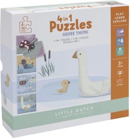 4 in 1 puzzel - Little Goose - Educatief speelgoed
