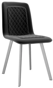 vidaXL Eetkamerstoelen 4 st fluweel zwart
