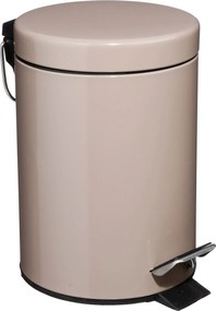 Taupe Metalen Afvalbak - 3 Liter - Rond