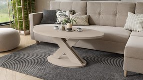 Mazzoni LOXA Kasjmier - OVALE SALONTAFEL 120x65 cm