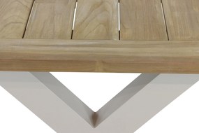 Dining Tuintafel  180 x 100 cm Aluminium/teak Taupe Cardiff