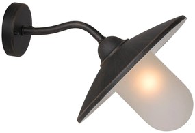 Lucide Aruba wandlamp 60W 37x30cm roestbruin