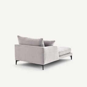 Longchair in polyester-katoen, MODERNISTE, ontwerp van Emmanuel Gallina