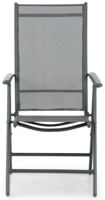 Tuinset 6 personen 210 cm Aluminium/textileen Grijs Domani Furniture Manu/Venustas