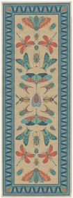 Wasbare laagpolige loper Flutterby by Iris Apfel
