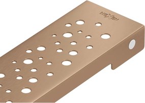 Mexen Flat M12 afdekplaat voor lijnafvoer 80 cm, geborsteld koper - 1C21080