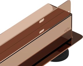 Mexen Flat Wall muurlineaire afvoer 2-in-1 100 cm, roze goud - 1630100