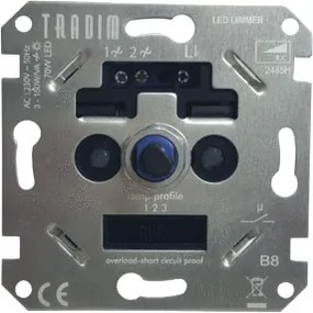 Tradim LED Dimmer 230V, Tronic, fase afsnijding, 3W-150W