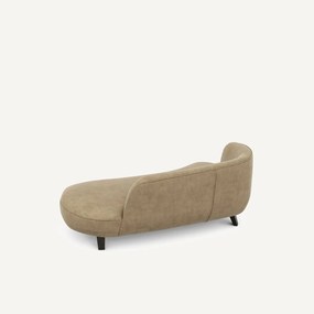 Sofa Dormeuse stonewashed fluweel, Rosebury, ontwerp Emmanuel Gallina