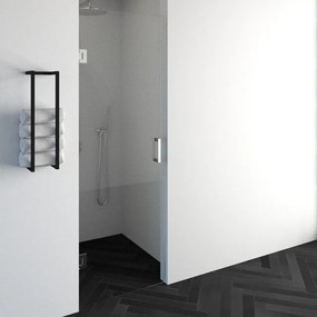 BRAUER Void nisdeur helder glas 70x200 omkeerbaar incl. glascoating chroom GS-VON1H70200CE