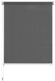 vidaXL Rolgordijn voor buiten 100x140 cm antracietkleurig