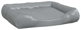 vidaXL Hondenmand 80x68x23 cm kunstleer lichtgrijs