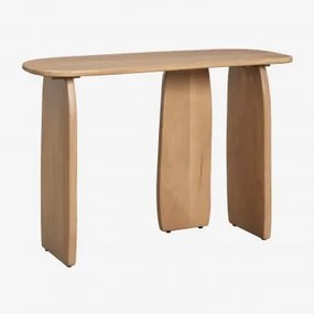 Console 110x45 Cm In Agathe Mangohout Natuurlijk Hout - Sklum