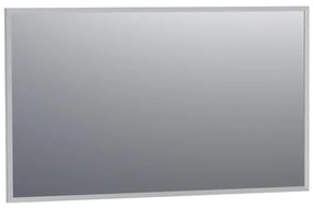 BRAUER Onyx spiegel - 120x70cm - rechthoekig - aluminium-kleurig geborsteld frame SP-ON120RHA