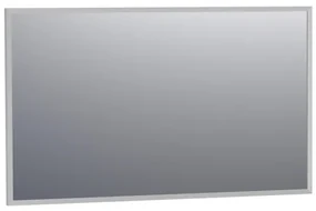 BRAUER Onyx spiegel - 120x70cm - rechthoekig - aluminium-kleurig geborsteld frame SP-ON120RHA