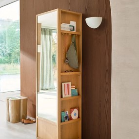 Gestreepte wandlamp van opaline glas, Loulou