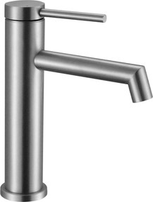Wastafelkraan Rea Foss Brush Steel Low