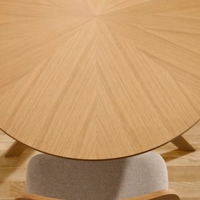 Kave Home Naanim Ovale Eettafel Eikenfineer 180 X 110 Cm - 180 X 110cm.