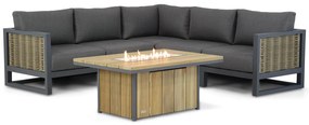 Hoek loungeset 5 personen Aluminium/wicker Grijs  Santika Furniture Santika