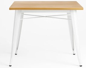 Torix Vierkante Tafel Natuurlijk Hout 70 cm