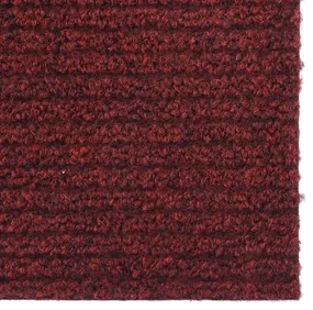 vidaXL Droogloopmat 100x450 cm bordeauxrood