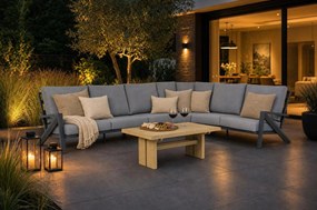 Dining Loungeset 6 personen Aluminium Grijs  Santika Furniture Santika Cinta
