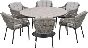 Garden Impressions Patricia tuinset 7-delig - Leona tuintafel Ø150 cm