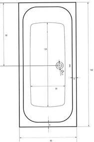 Badstuber Marbella badkuip 180x80cm wit