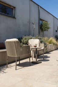 4 Seasons Outdoor Bernini bistro set terre met Boaz tafel  Loungeset    bruin weerbestendig