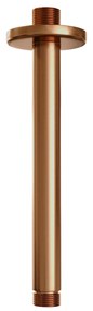 Brauer Copper Edition thermostatische inbouw regendouche met 3 standen handdouche, plafondarm en hoofddouche 30cm set 84 koper geborsteld PVD