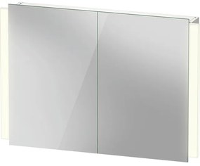 DuravitKetho 2spiegelkast met 2 deuren met led verlichting100x70x15.7cmmet sensorschakelaarwit K27137000000000
